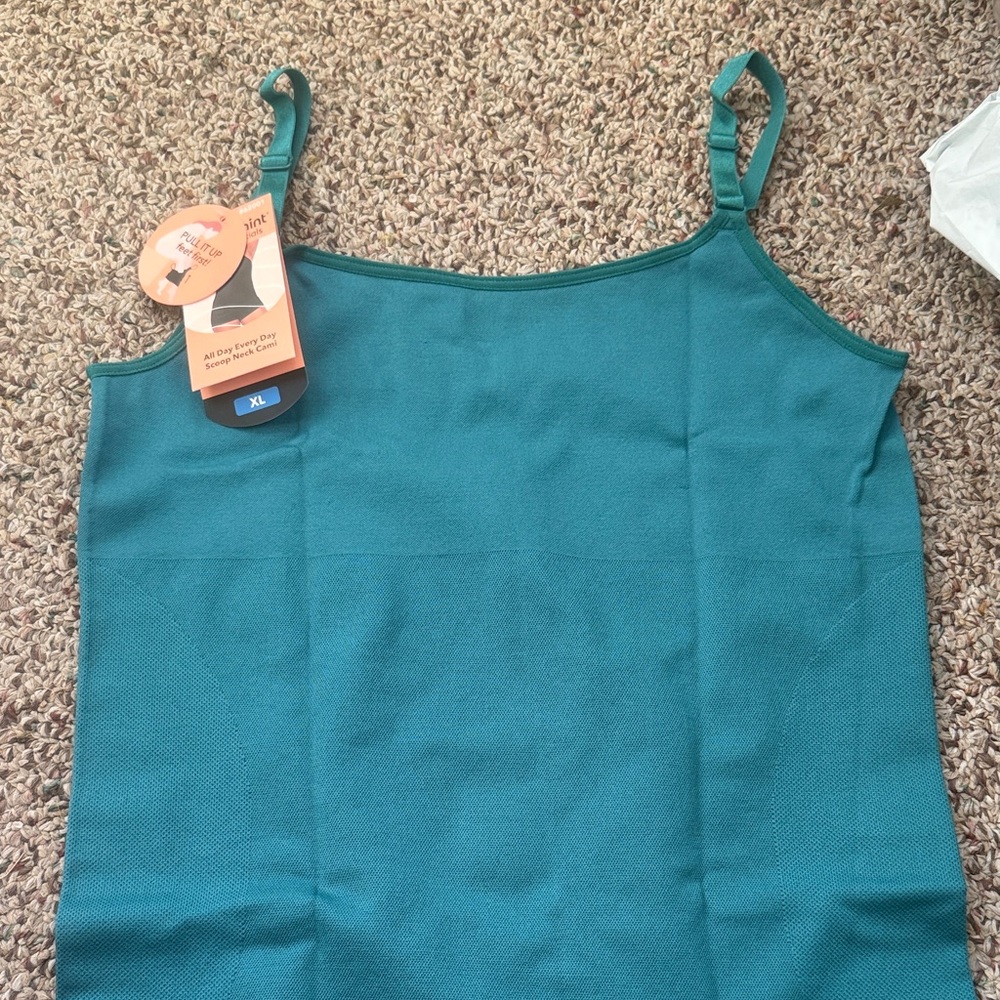 Shapermint Teal Camisole Top